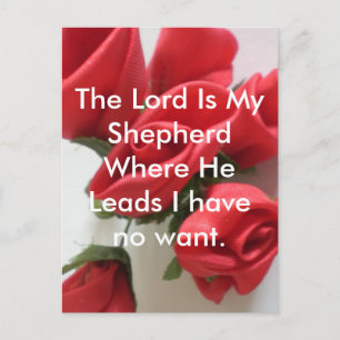 The Lord is My Shepherd Postcard