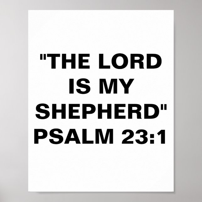 "The Lord Is My Shepherd" Poster (Front)