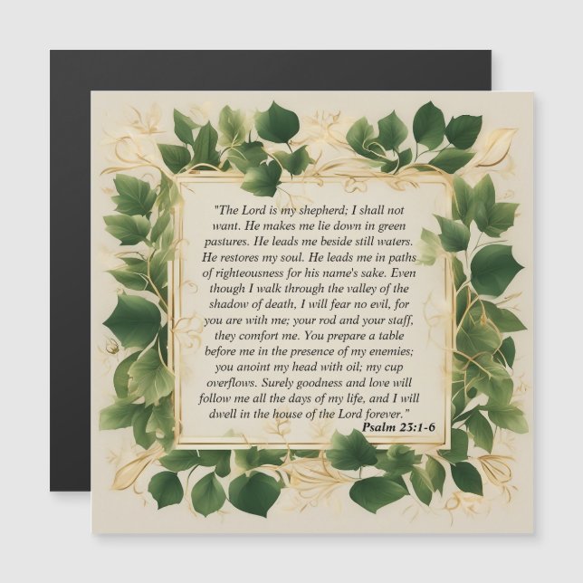 The Lord is My Shepherd Prayer (Front/Back)