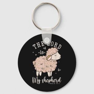The Lord Is My Shepherd Prayer Christian Sheep Wom Key Ring