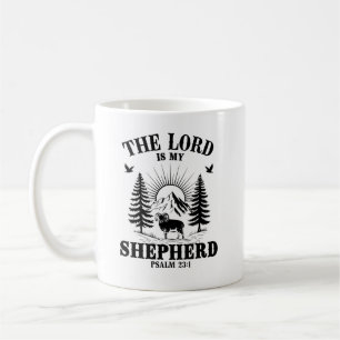 The Lord Is My Shepherd Psalm 23:1 Christian Bible Coffee Mug