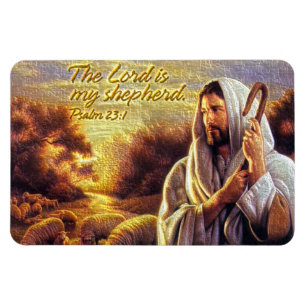 The Lord is my shepherd Psalm 23:1 Premium Magnet