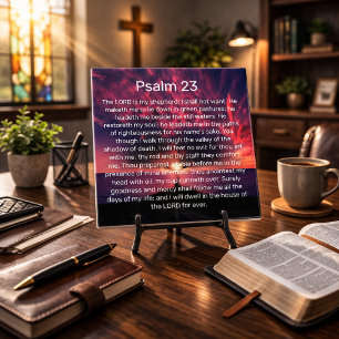The Lord Is My Shepherd Psalm 23 Ceramic Tile