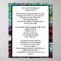 The Lord Is My Shepherd | Psalm 23 Elegant Design