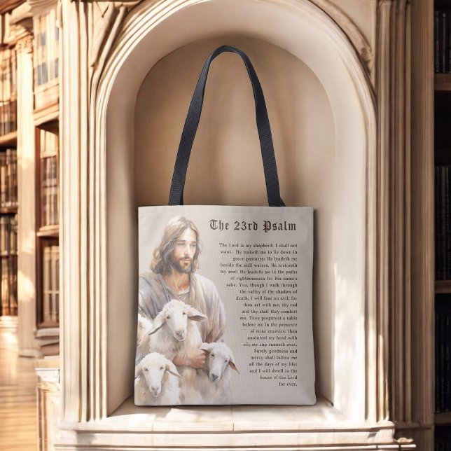 The Lord is My Shepherd - Psalm 23 Tote Bag (Creator Uploaded)
