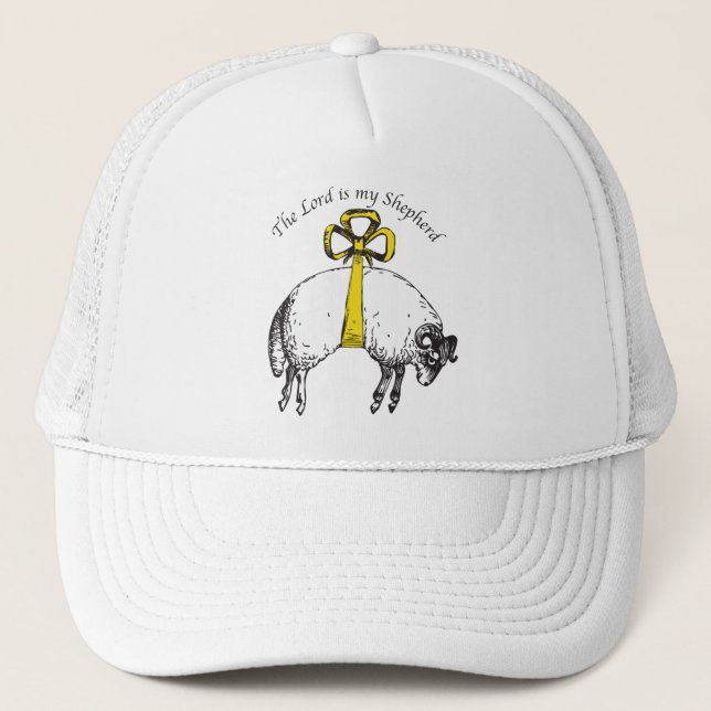 The LORD is my shepherd Psalm 23 Trucker Hat (Front)