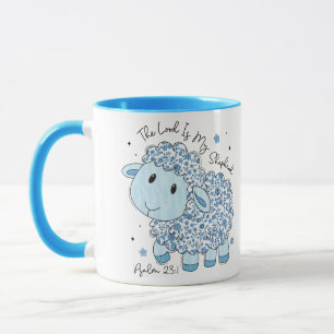 The Lord Is My Shepherd - Sheep Design Christian Mug