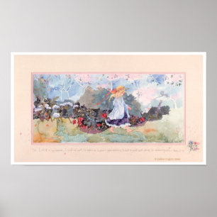 The LORD is my shepherd-Shepherd Girl Poster