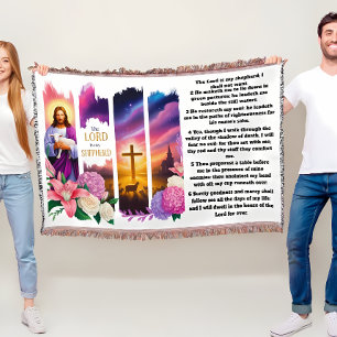 The Lord Is My Shepherd Throw Blanket
