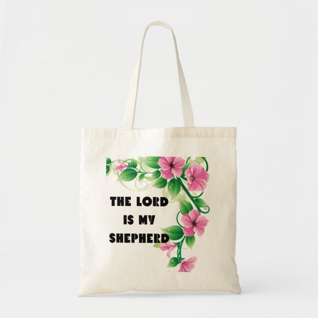 The Lord is my Shepherd tote Bag  (Front)