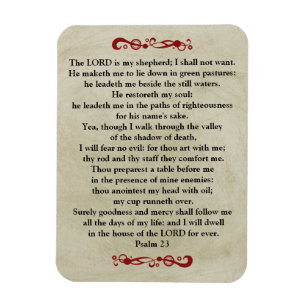 The Lord is my Shepherd-Vintage Look Magnet