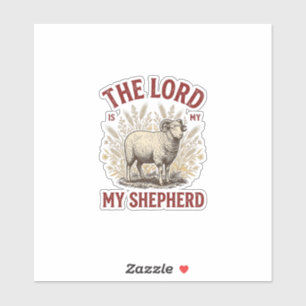 The Lord Is My Shepherd Vintage Sheep Shirt Design