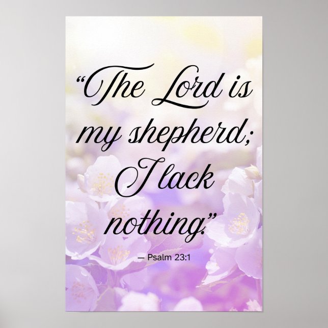 The Lord Is My Shepherd Wall Art (Front)