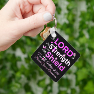 The LORD is My Strength Key Ring