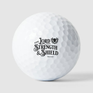 The Lord is my Strength & Shield Royalty Golf Balls
