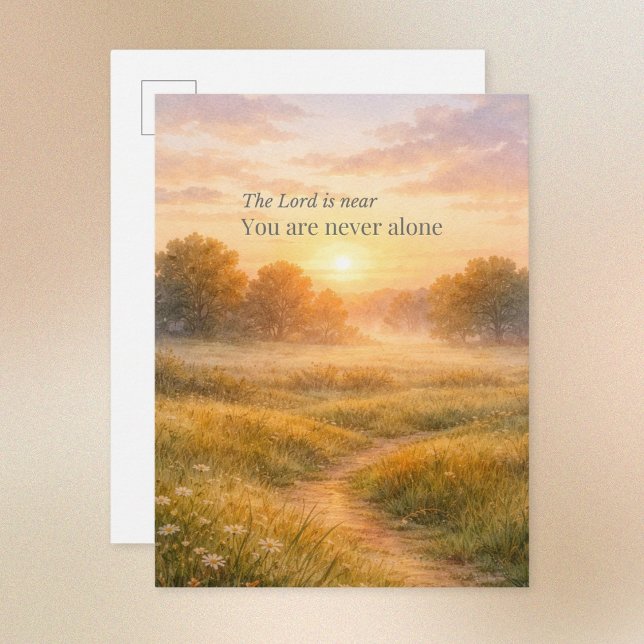The Lord Is Near Christian Encouragement Postcard (Creator Uploaded)