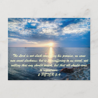 The Lord is not slack concerning his promise, as s Postcard