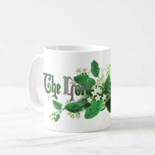 "The Lord is Risen" Vintage Easter Art green Coffee Mug