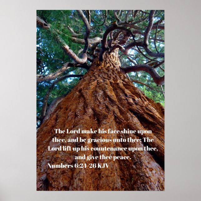 The Lord make his face shine upon, uplifting Poster (Front)