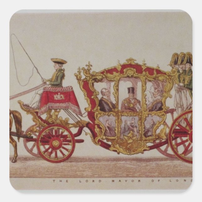 The Lord Mayor of London, 1853 Square Sticker (Front)