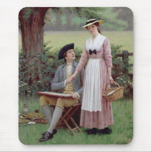 The Lord of Burleigh and his Lady (Romantic Love) Mouse Pad