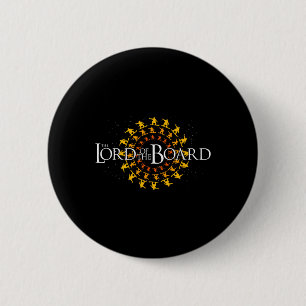 The Lord Of The Board Snowboard Skiing Funny Gift 6 Cm Round Badge