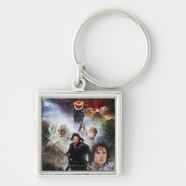 THE LORD OF THE RINGS Character Collage Key Ring (Front)