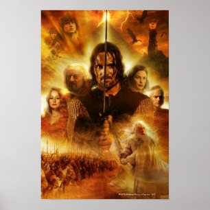 THE LORD OF THE RINGS: ROTK Aragorn Movie Poster