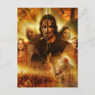 THE LORD OF THE RINGS: ROTK Aragorn Movie Poster Postcard