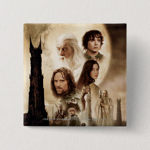 The Lord of the Rings: The Two Towers Movie Poster 15 Cm Square Badge