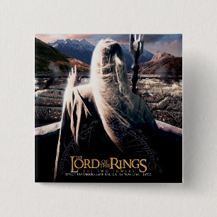 THE LORD OF THE RINGS: TT SARUMAN™ Movie Poster 15 Cm Square Badge