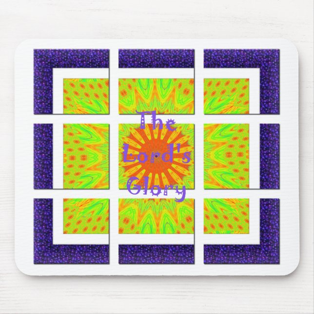 The Lord’s Glorious Geometry: Playful and Creative Mouse Pad (Front)