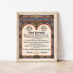 The Lord’s Prayer | Louis Prang & Co. Poster<br><div class="desc">The Lord’s Prayer (1872) by Louis Prang & Co. is a decorative typography poster featuring the full text of the Lord’s Prayer. The design showcases ornate Victorian lettering, intricate borders, and a balanced layout, reflecting 19th-century American aesthetic sensibilities in religious and educational materials. Produced by the esteemed lithography firm Louis...</div>