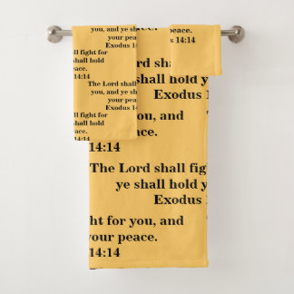 The Lord Shall Fight For You Bath Towel Set