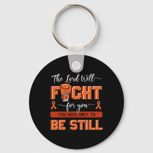 The Lord Will Fight For You Leukemia Awareness Blo Key Ring