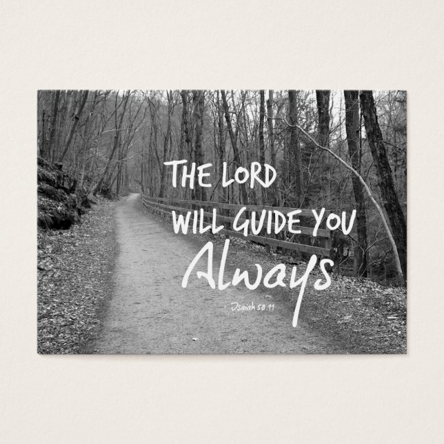 The Lord will guide you bible verse (Front)