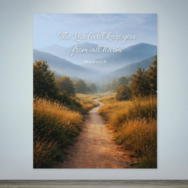 The Lord Will Keep You Psalm 121 Christian Poster (Creator Uploaded)