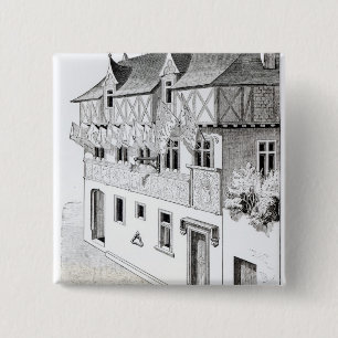 The Lords and Barons "make windows of blazons" 15 Cm Square Badge