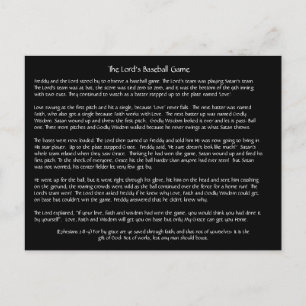 The Lord's Baseball Game - Postcard