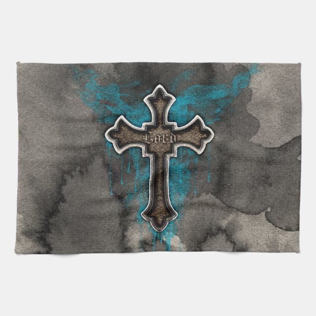 The Lord's Cross Tea Towel (Horizontal)