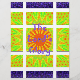The Lord's Glory: Beautiful amazing colourful art Customized Letterhead