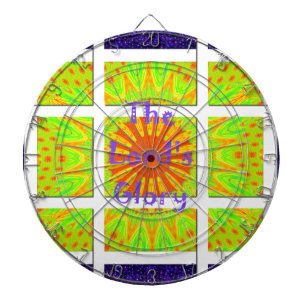The Lord's Glory: Beautiful amazing colourful art Dartboard