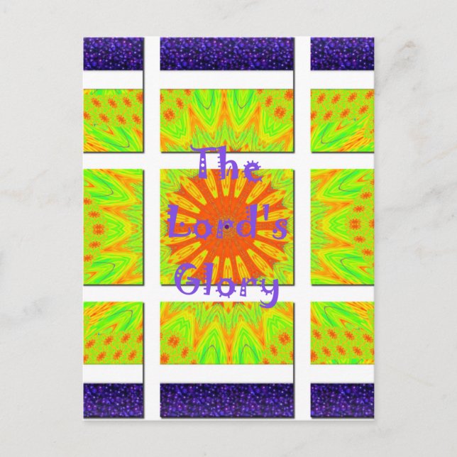 The Lord's Glory: Beautiful amazing colourful art Postcard (Front)