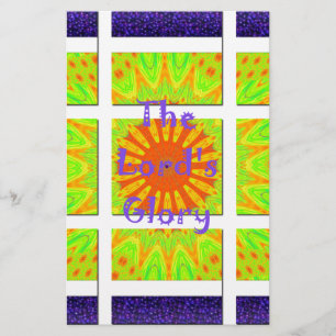 The Lord's Glory: Beautiful amazing colourful art Stationery