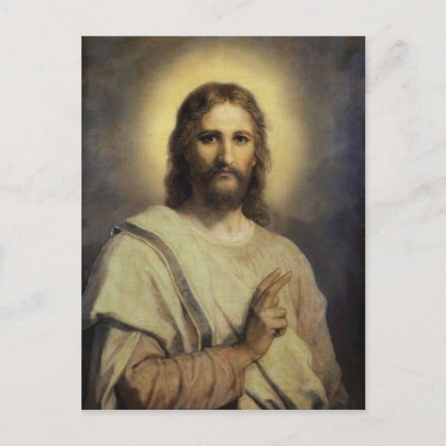 The Lord's Image - Heinrich Hofmann Postcard (Front)