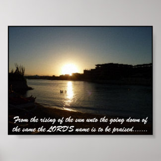 The LORD'S name is to be praised.... Poster