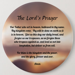 The Lord's Prayer 6 Cm Round Badge