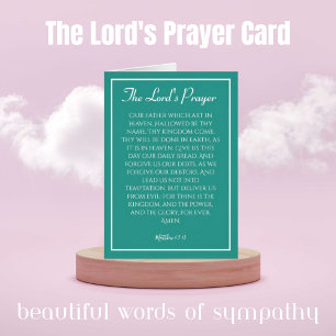 The Lord's Prayer Card