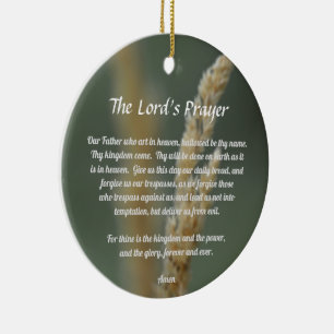 The Lord's Prayer Ceramic Ornament