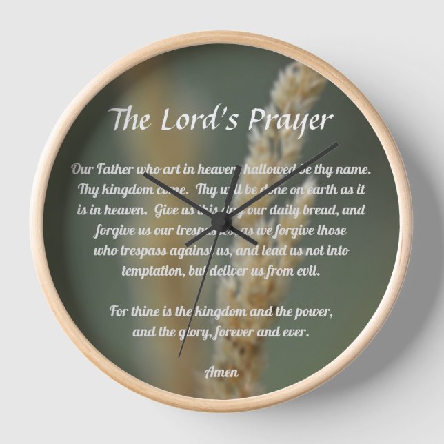 The Lord's Prayer Clock (Front)